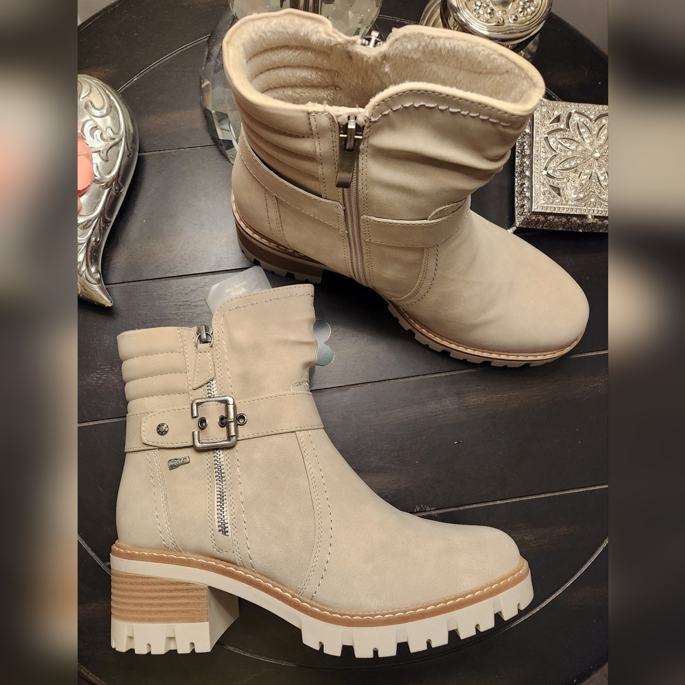 SPRING STEP Smokies Ankle Boot in Light Grey Size 40 NWT